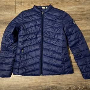 Roxy puffer jacket navy blue size small